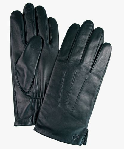 PROFUOMO Black leather gloves