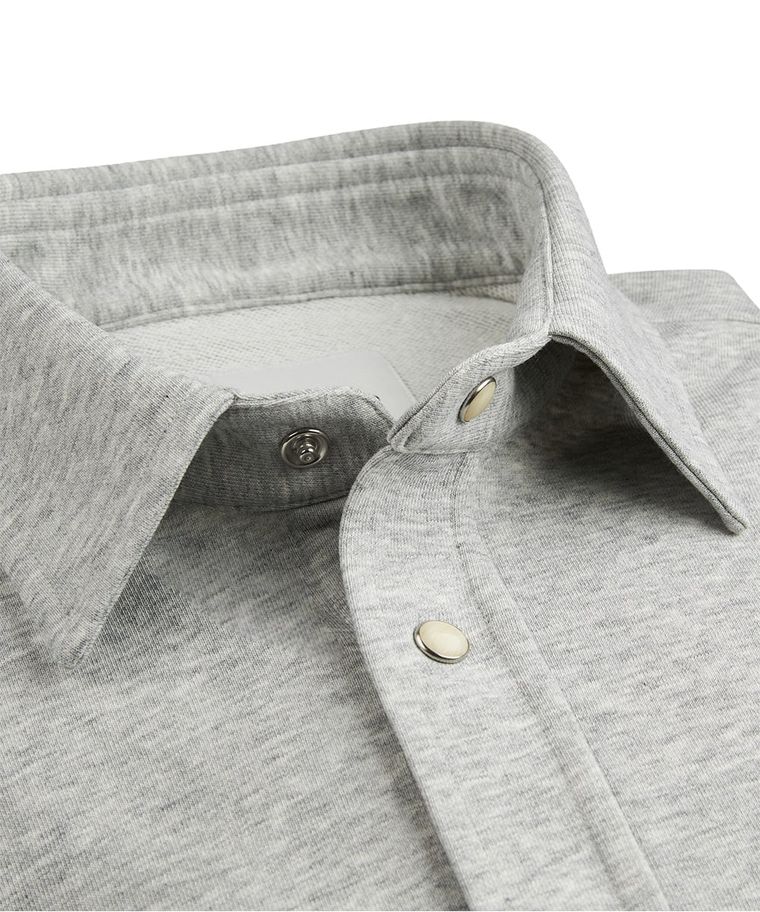 Grey knitted jersey shirt