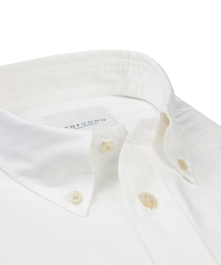 White casual button down shirt