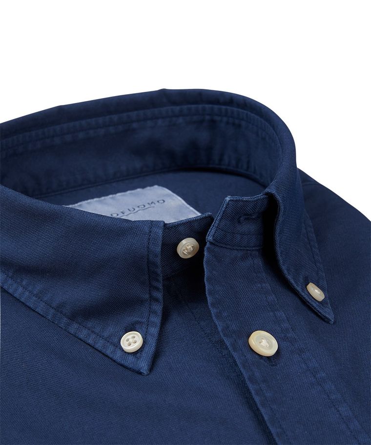 Navy casual button down shirt