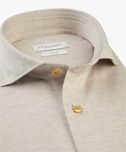 PROFUOMO Beige knitted shirt