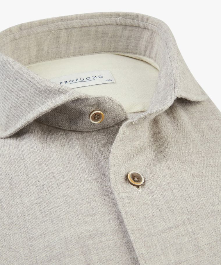 Grey cotton-wool shirt