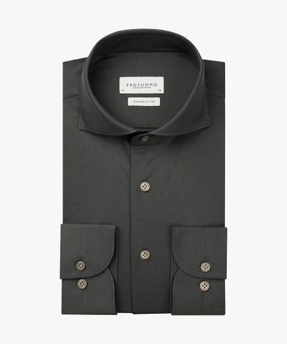 PROFUOMO Army green Japanese knitted shirt