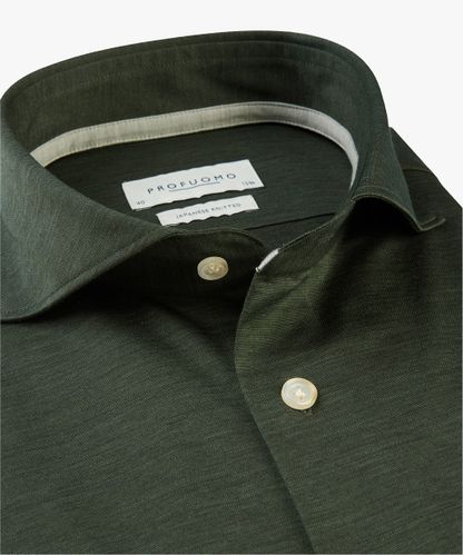 PROFUOMO Green Japanese knitted shirt