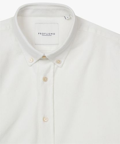 Profuomo Wit button down overhemd