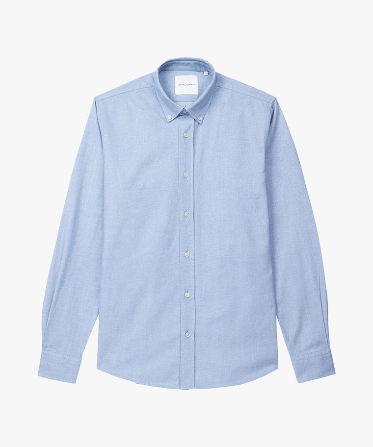 Blauw button down overhemd