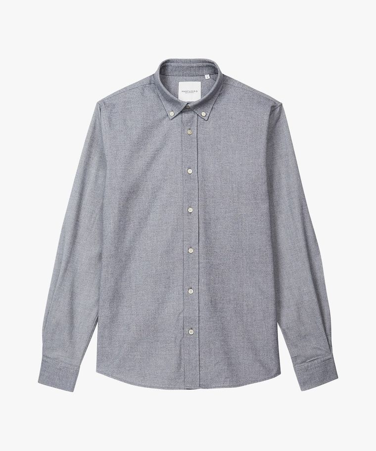 Grey button down shirt