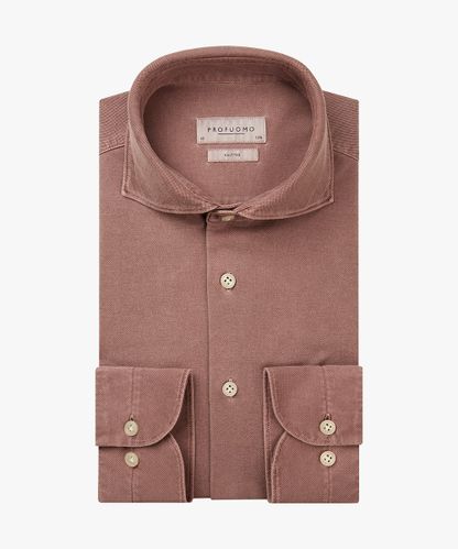 PROFUOMO Pink knitted casual shirt