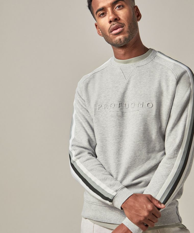 Grey logo sweater