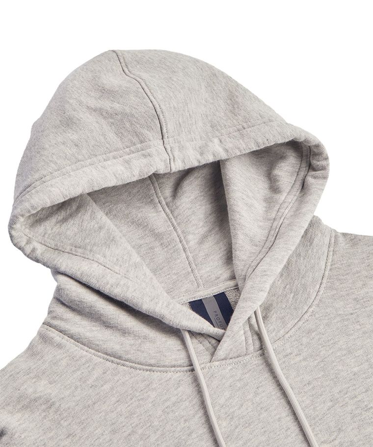 Grey melange hoodie