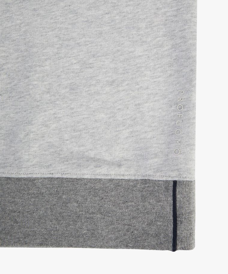 Grey colourblock sweater