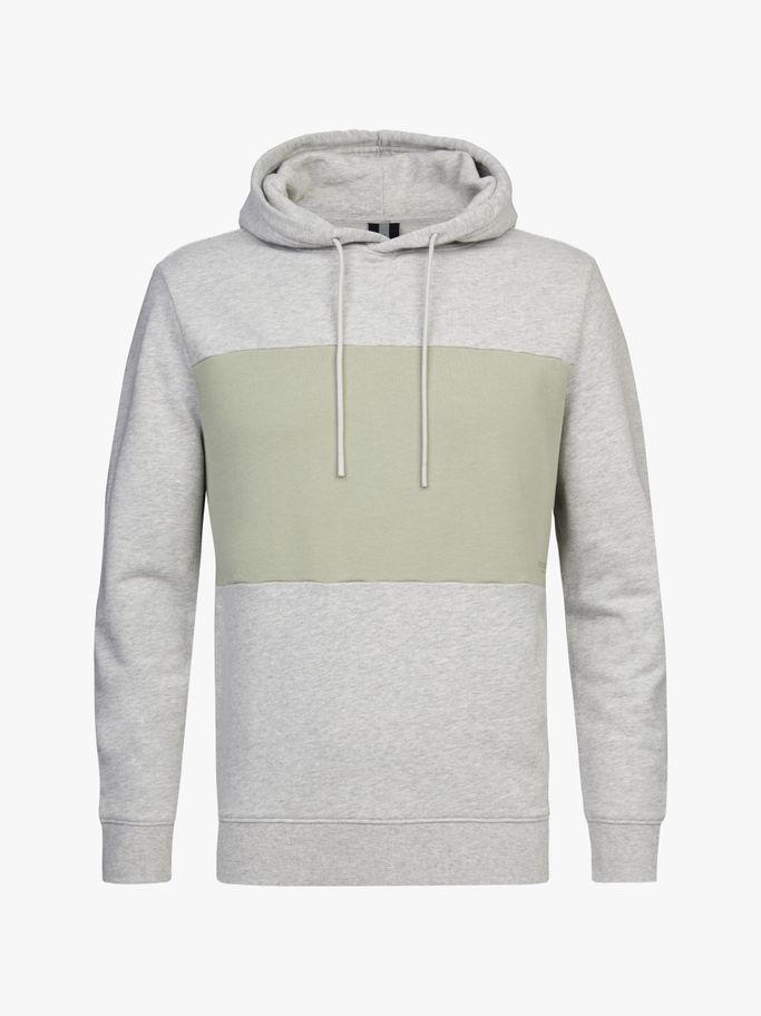 Grijze colourblock hoodie