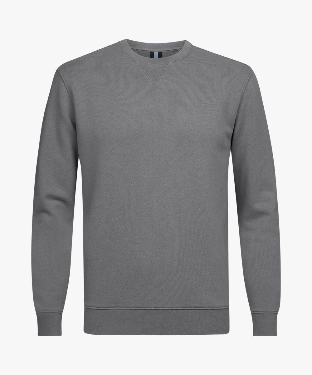Grey crewneck sweater