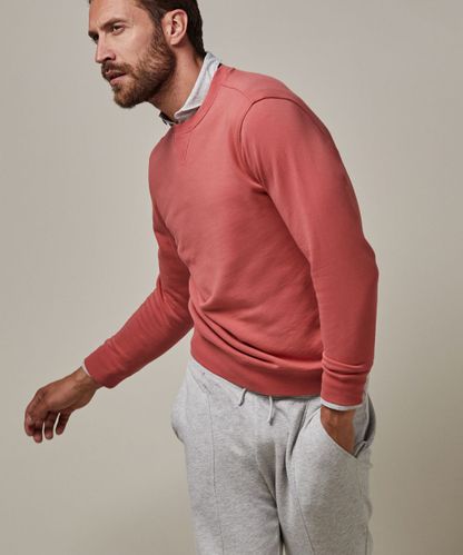 PROFUOMO Soft pink crewneck sweater