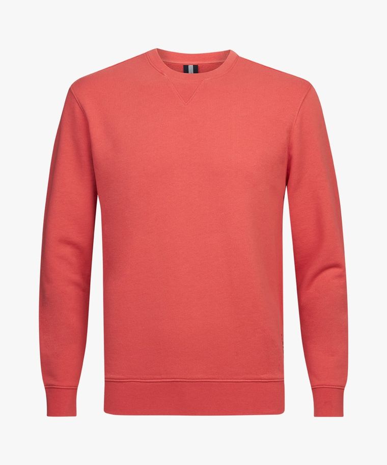 Pastellrosa Rundhals-Sweatshirt