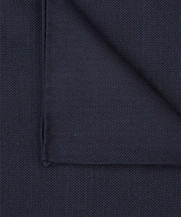Navy silk pocket square