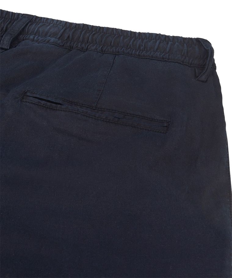 Navy linen sportcord trousers