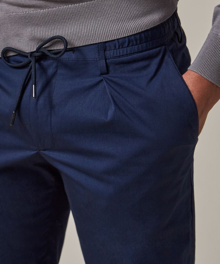 Navy tech sportcord trousers