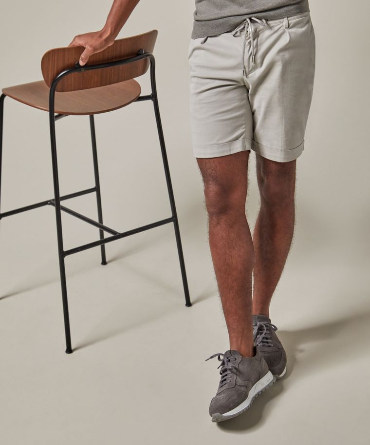 Light grey sportcord shorts
