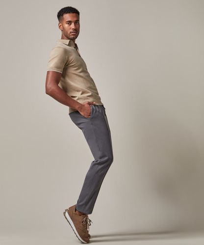 PROFUOMO Grey garment dye sportcord trousers