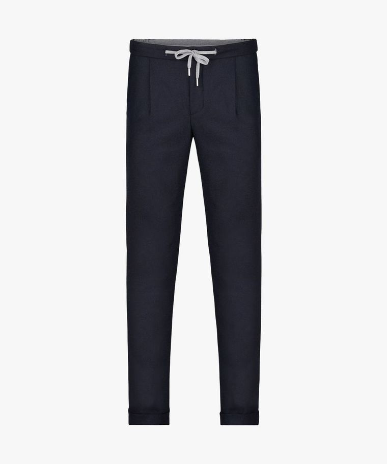 Navy flanel sportcord trousers