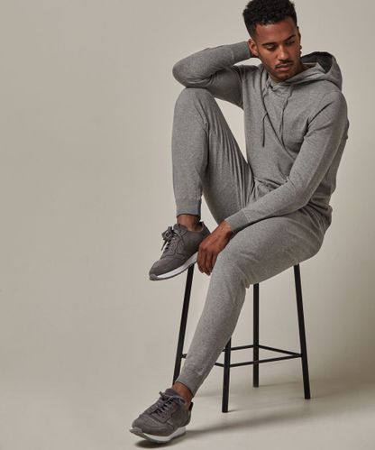 PROFUOMO Grey cotton-cashmere sweatpants