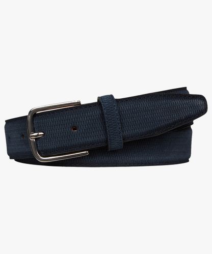 PROFUOMO Blue leather belt