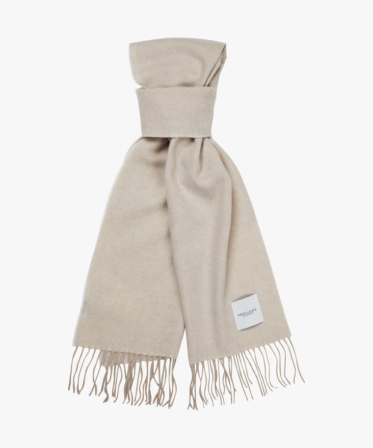 Off white lambswool scarf
