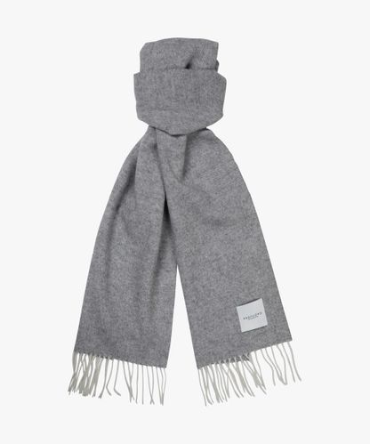 PROFUOMO Grey lambswool scarf