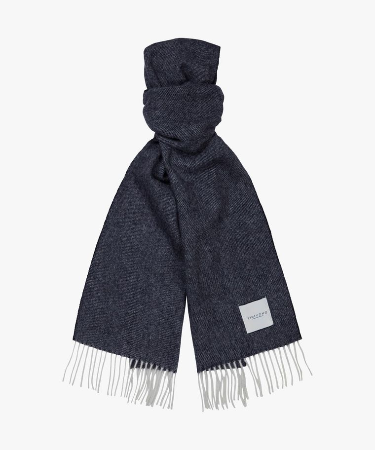 Navy lambswool scarf