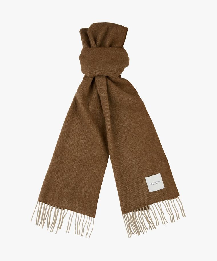 Cognac lambswool scarf
