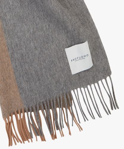 PROFUOMO Camel oversized lambswool scarf