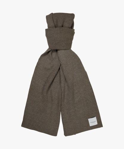Profuomo Groen wollen knitted sjaal