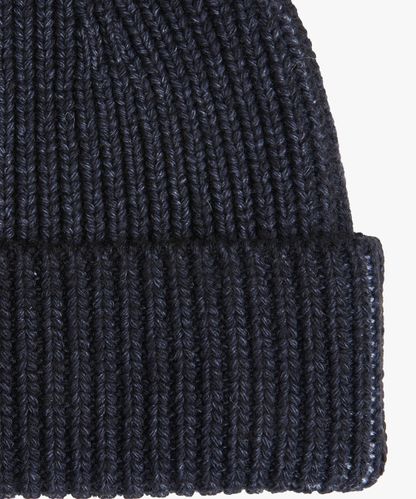 PROFUOMO Navy wool nylon hat 