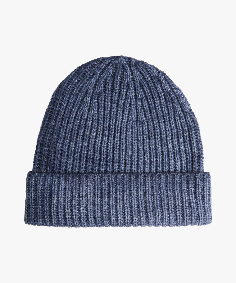Mid blue wool nylon hat