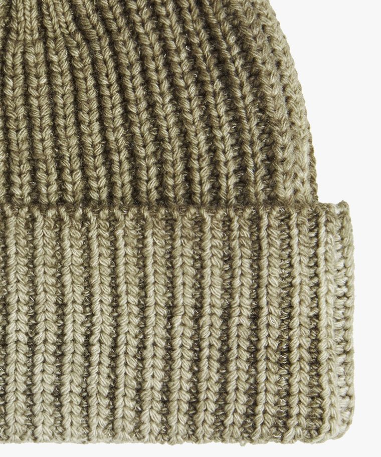 Green wool nylon hat