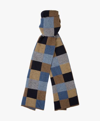PROFUOMO Camel wool knitted scarf