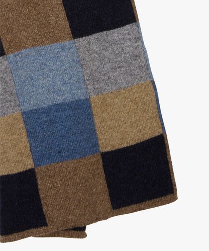 PROFUOMO Camel wool knitted scarf