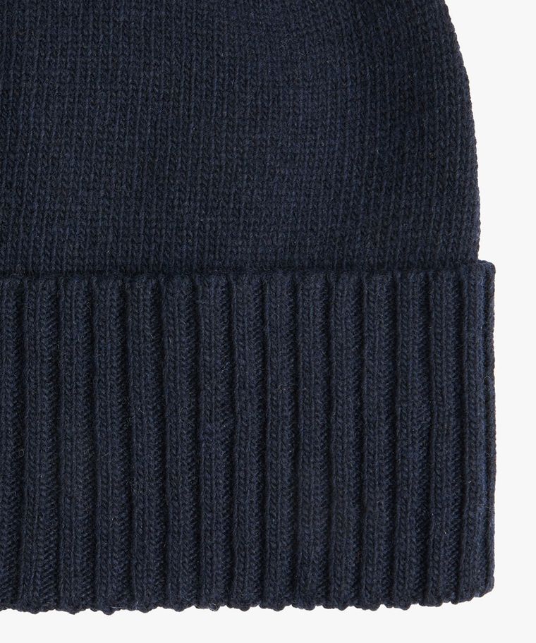 Navy wool cashmere hat