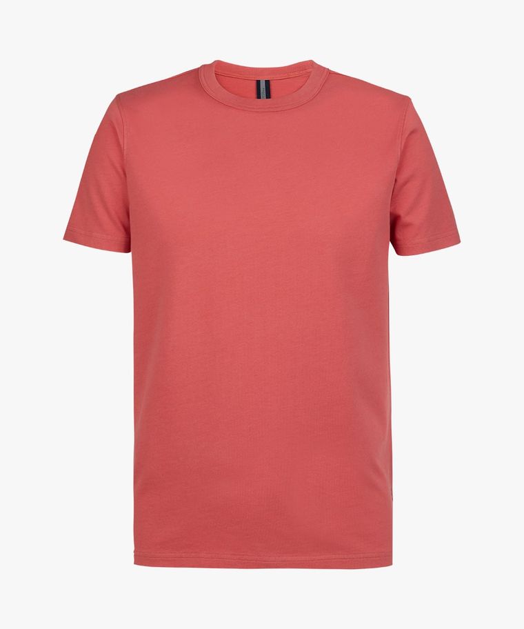 Roze katoenen T-shirt