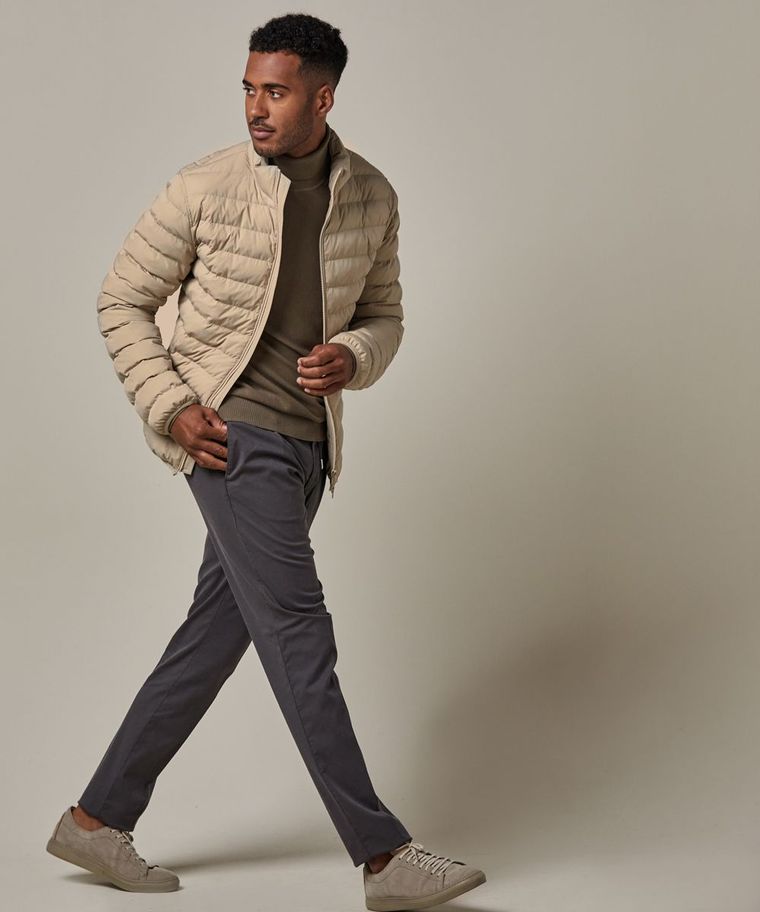 Recycelter Bomber Beige