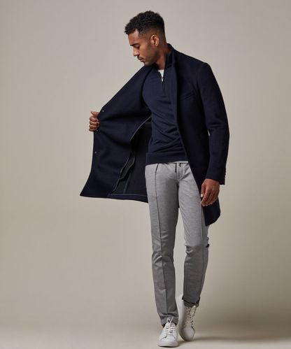PROFUOMO Navy knitted coat