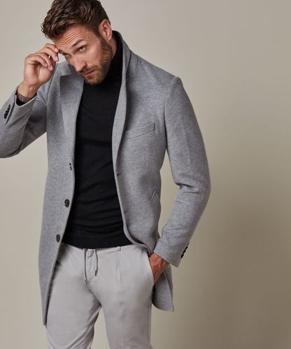 PROFUOMO Grey knitted coat