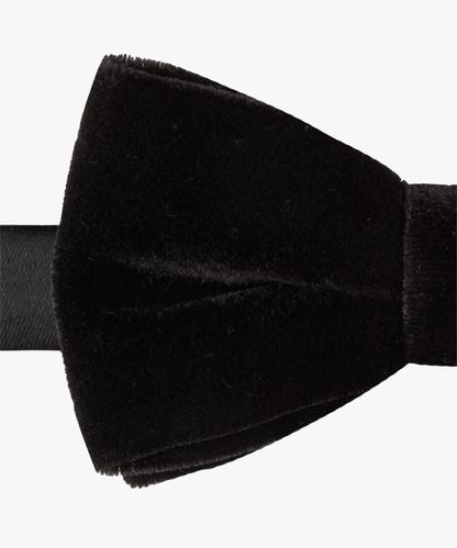 PROFUOMO Black velvet bowtie