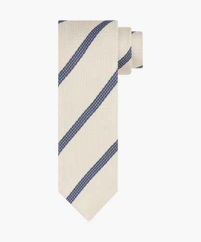Profuomo Off white silk tie