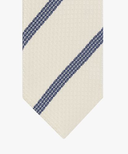 Profuomo Off white silk tie