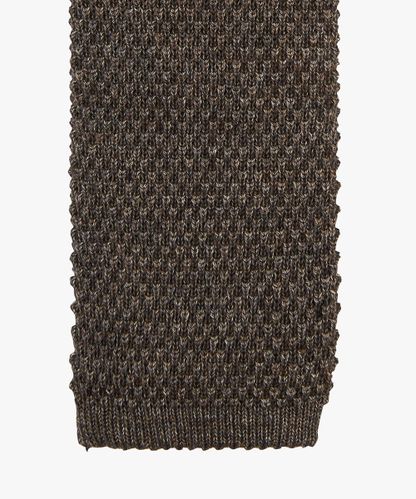 Profuomo Brown knitted tie