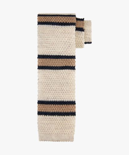 Profuomo Camel knitted tie