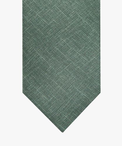 Profuomo Green silk print tie