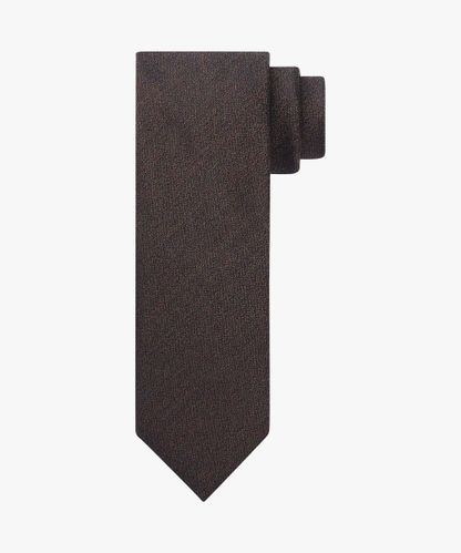 Profuomo Brown wool-silk blend tie